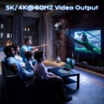 organic stripe rib mittens