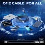 organic stripe rib mittens