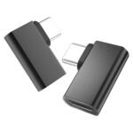 usebean 90 degree usb c male to female adapter (2 pack), usb c right angle adapter, 20gbps data transfer pd 100w type c 3.2 extender, 4k video for iphone 16 15, steam deck, macbook, rog ally, switch