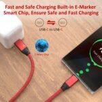 usb c to usb c short cable 0.6ft, 100w pd fast charging, short usb c cable, usb 3.2 gen 2x2 20gbps, type c to c 4k video monitor cord for thunderbolt 3/4 macbook pro, ipad pro,galaxy s24/s23