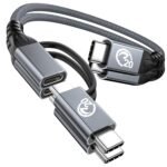 usebean usb c to usb c cable 240w 0.5ft, usb c 3.2 gen 2 cable [pd fast charging& 20gbps data sync& 4k@60hz], short usb c extension cord for iphone 15 pro ipad pro air macbook galaxy s24 (复制)