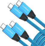 usebean usb c to usb c cable 100w 3.3ft(2 pack), 4k video usb c 3.2 gen 2x2 20gbps data cable, type c pd fast charging cord for iphone 15, macbook, ipad pro, galaxy s24/s23 ultra, switch, pixel