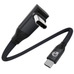 usebean usb c 90 degree cable 1ft, 90° short usbc to usbc 3.2 gen 2x2 20gbps data transfer cable, 5k/4k 60hz monitor cord, 240w pd type c rapid charging cord for iphone 16 pro max, ipad, macbook