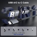 usb c cable 20gbps usb c 3.2 cable 3 in 1 usb to usb c cable