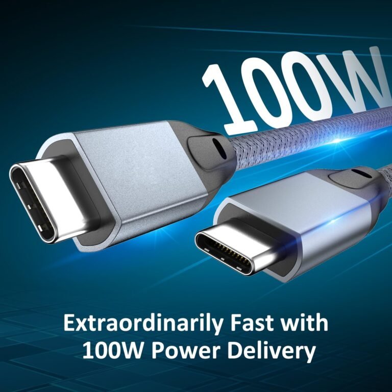 100w type c charging cord for thunderbolt 4/3 macbook ipad iphone 17 16 15
