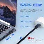 100w usbc to usbc 3.2 gen2x2 data cable type c pd charging