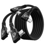 right angle usb c 3.2 gen 2x2 cable flexible double 90 degree