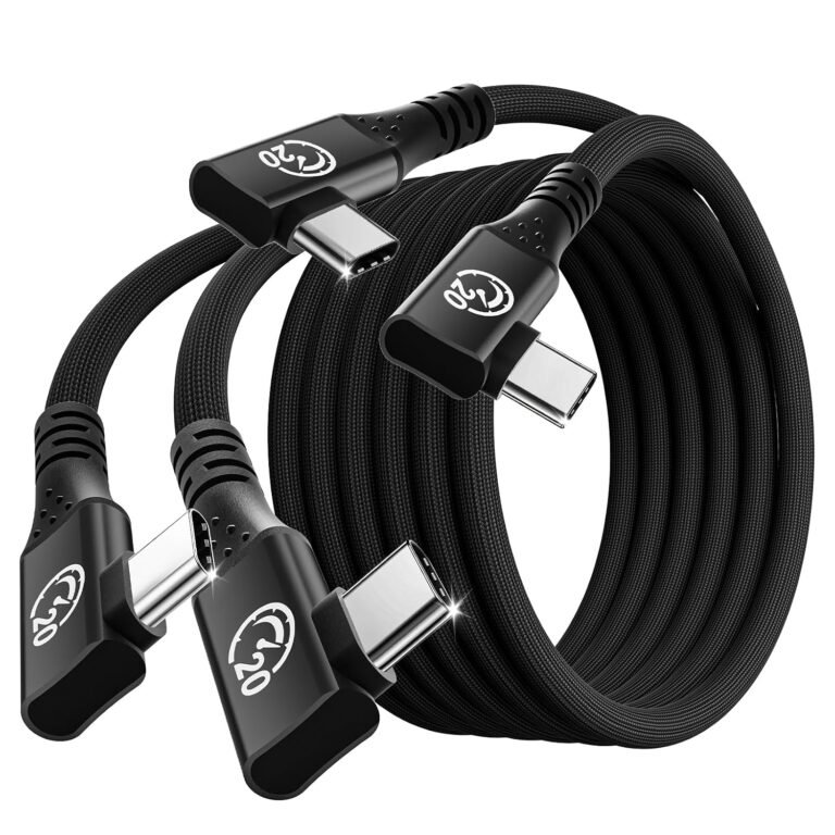 right angle usb c 3.2 gen 2x2 cable flexible double 90 degree