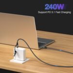 240w pd 3.1 48v 5a 4k video usb c monitor cable c type charger fast charge