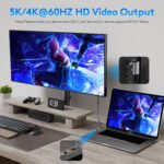 5k/4k@60hz video & audio output usb c monitor display cable