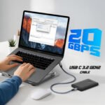 20gbps data sync transfer usb c 3.2 gen 2 data cable usb c to usb c cable 240w