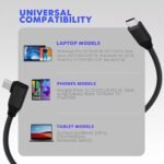 right angled usb c cable compatible with the latest macbook m3