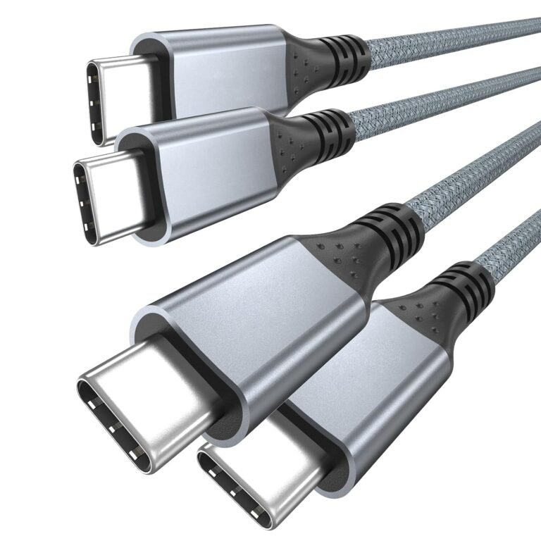 240w usb c to usb c cable 1.6ft 2pack usbc 3.2 gen2x2 20gbps cable