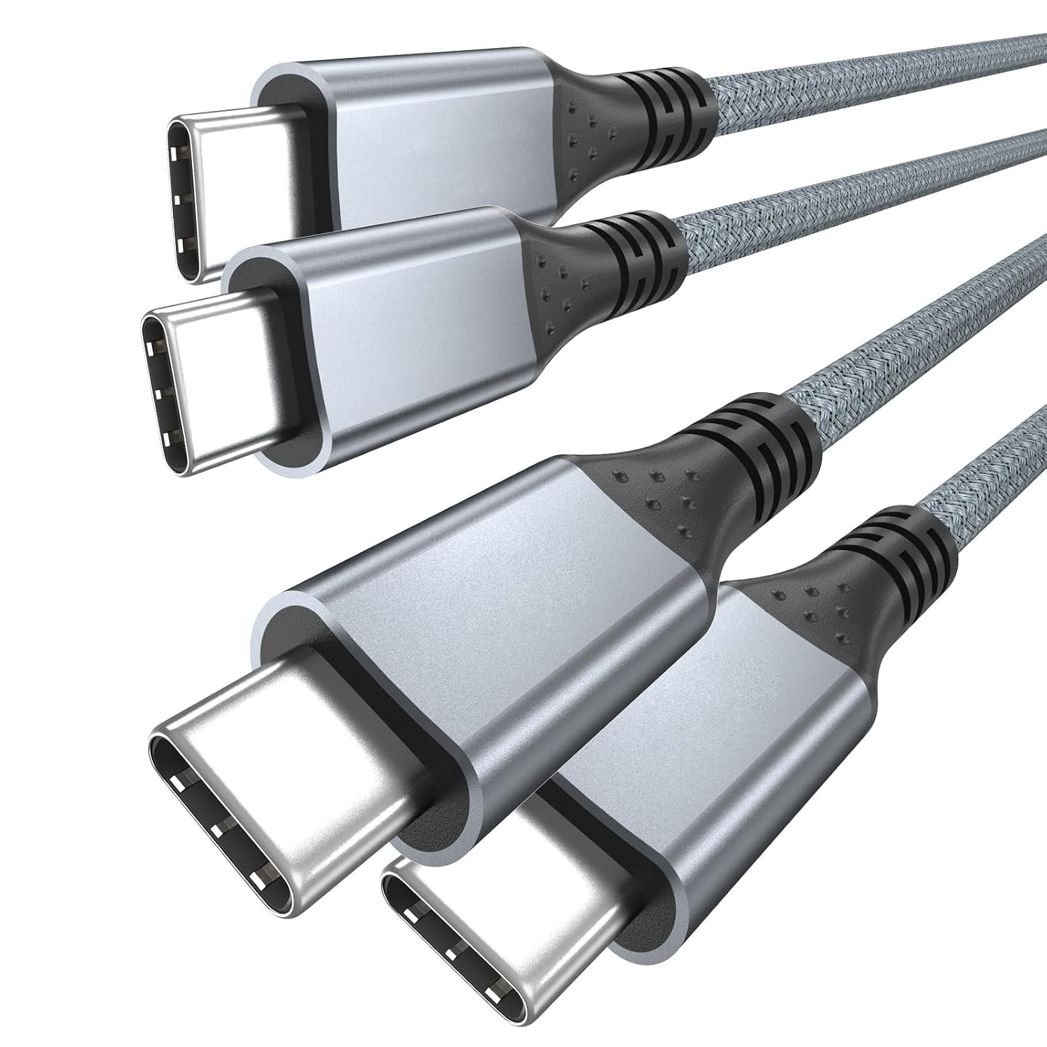 240w usb c to usb c cable 1.6ft 2pack usbc 3.2 gen2x2 20gbps cable