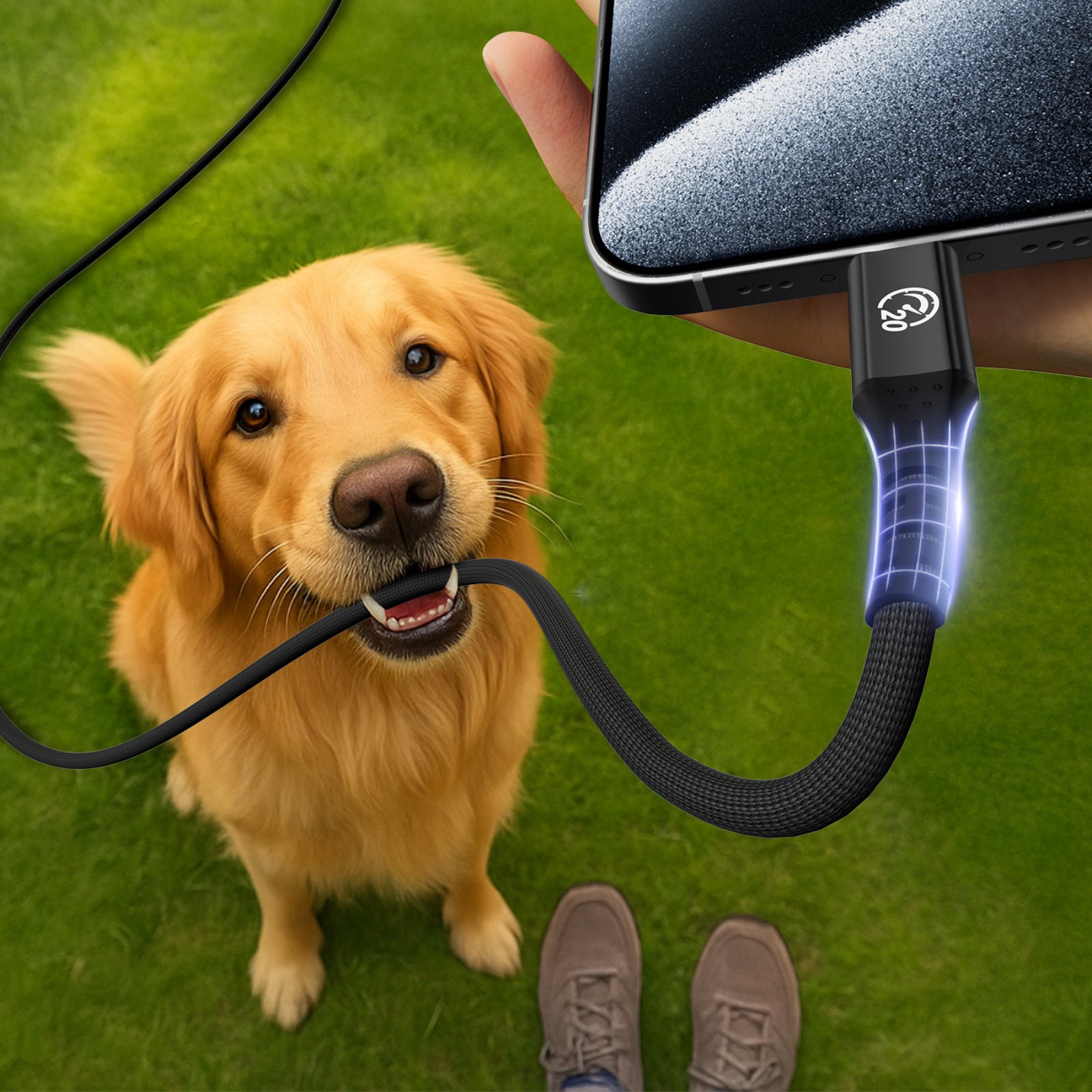 usb c to usb c fast charging cable for home office, travel, and work